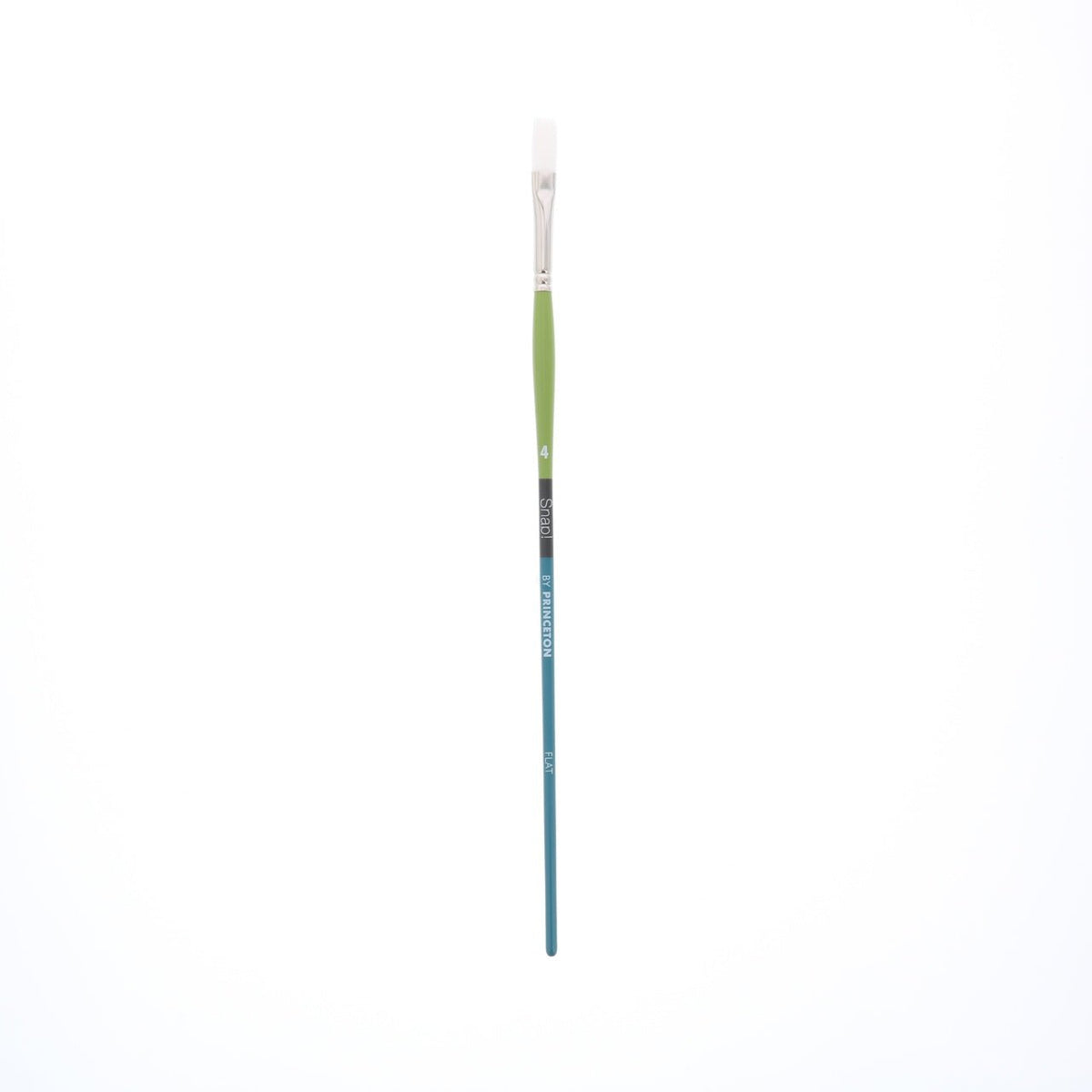 Princeton Snap White Taklon Long Handled Flat 4 - merriartist.com