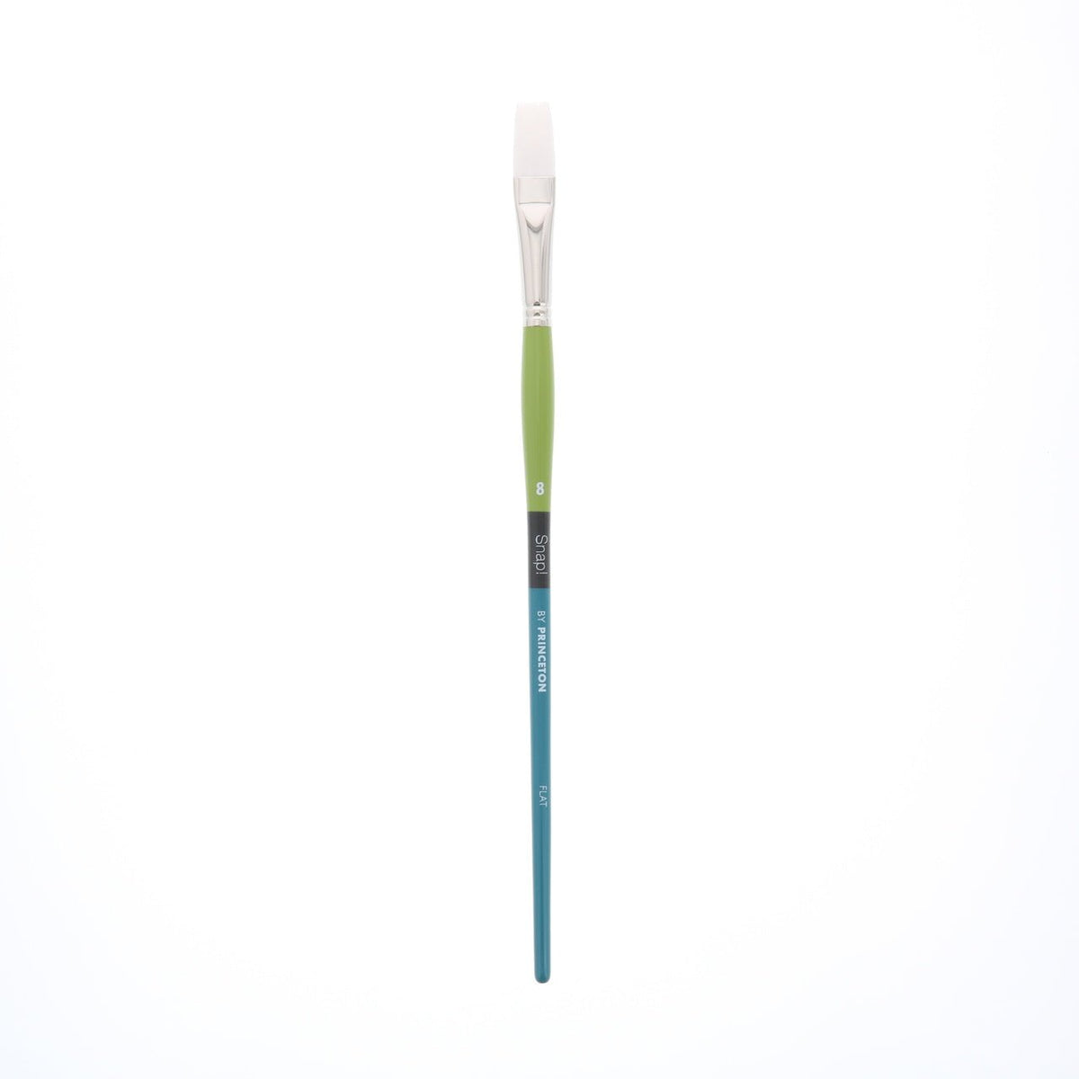 Princeton Snap White Taklon Long Handled Flat 8 - merriartist.com