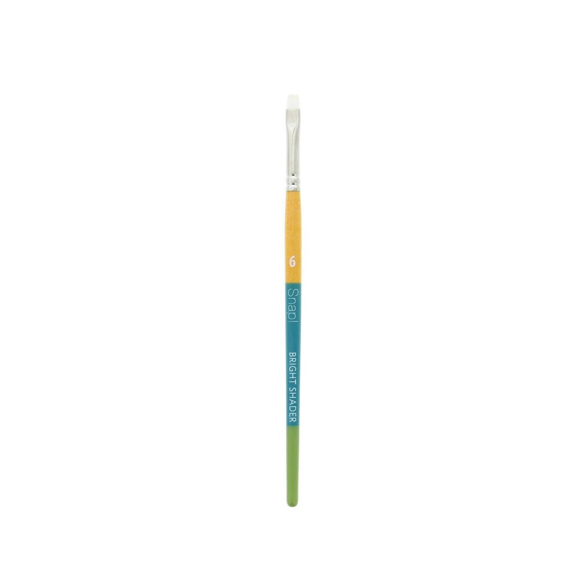 Princeton Snap White Taklon Short Handled Bright Shader 6 - merriartist.com