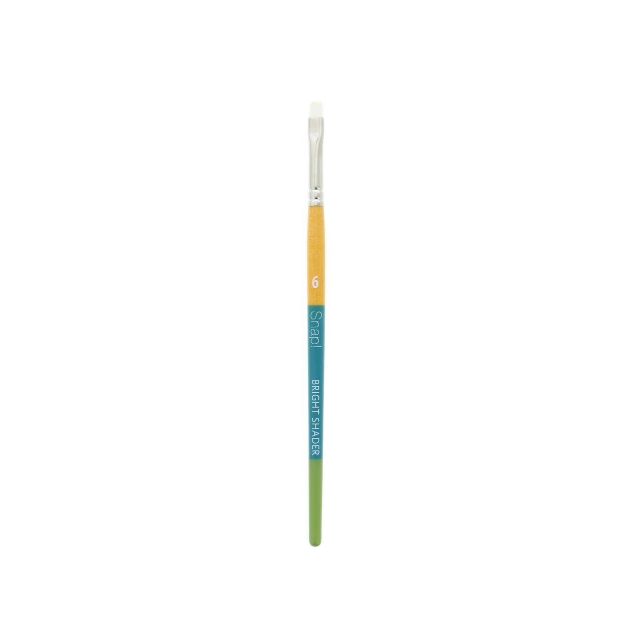 Princeton Snap White Taklon Short Handled Bright Shader 6 - merriartist.com