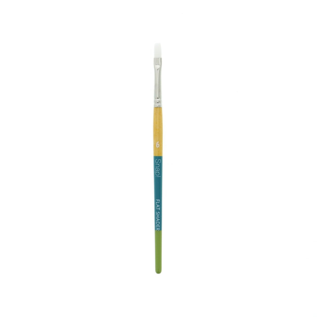 Princeton Snap White Taklon Short Handled Flat Shader 6 - merriartist.com