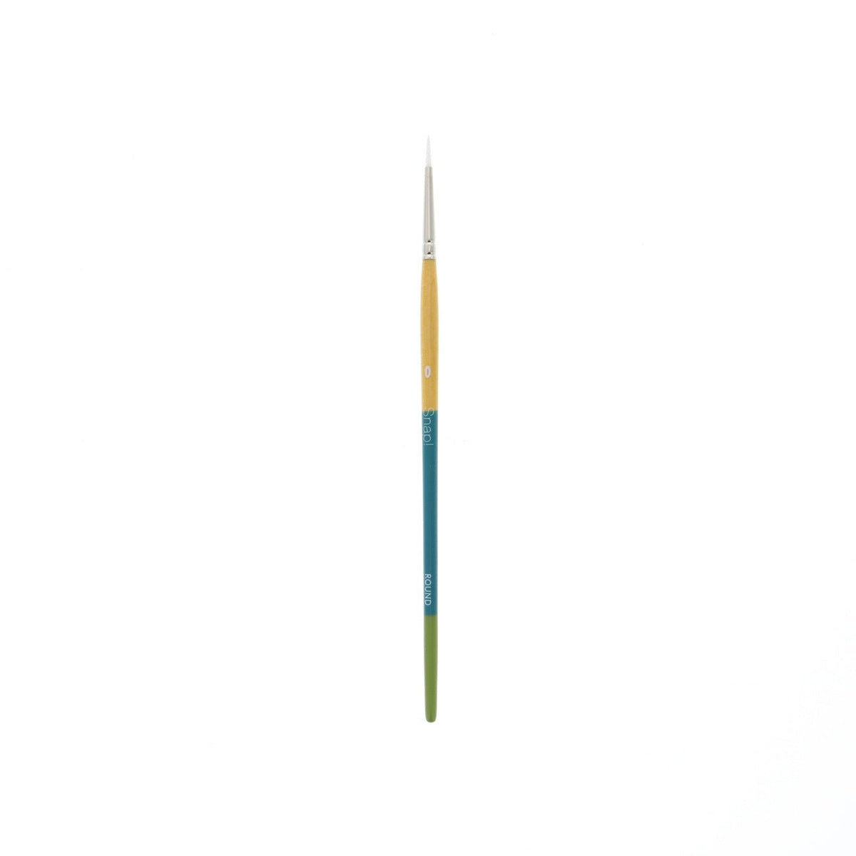 Princeton Snap White Taklon Short Handled Round 0 - merriartist.com