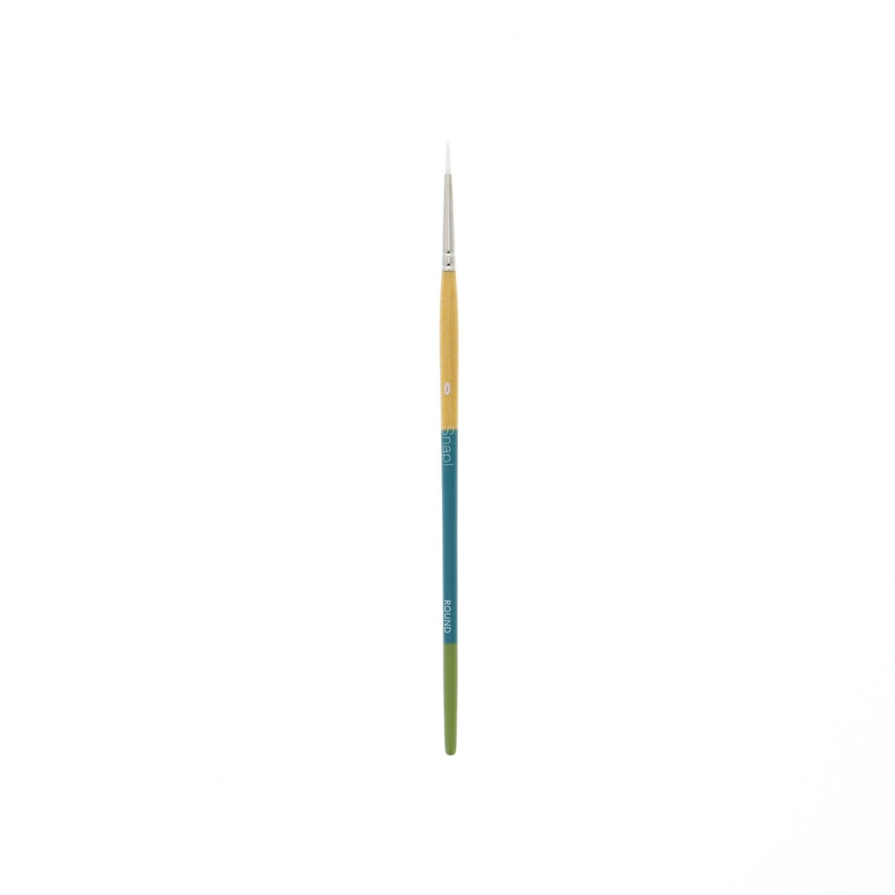 Princeton Snap White Taklon Short Handled Round 0 - merriartist.com