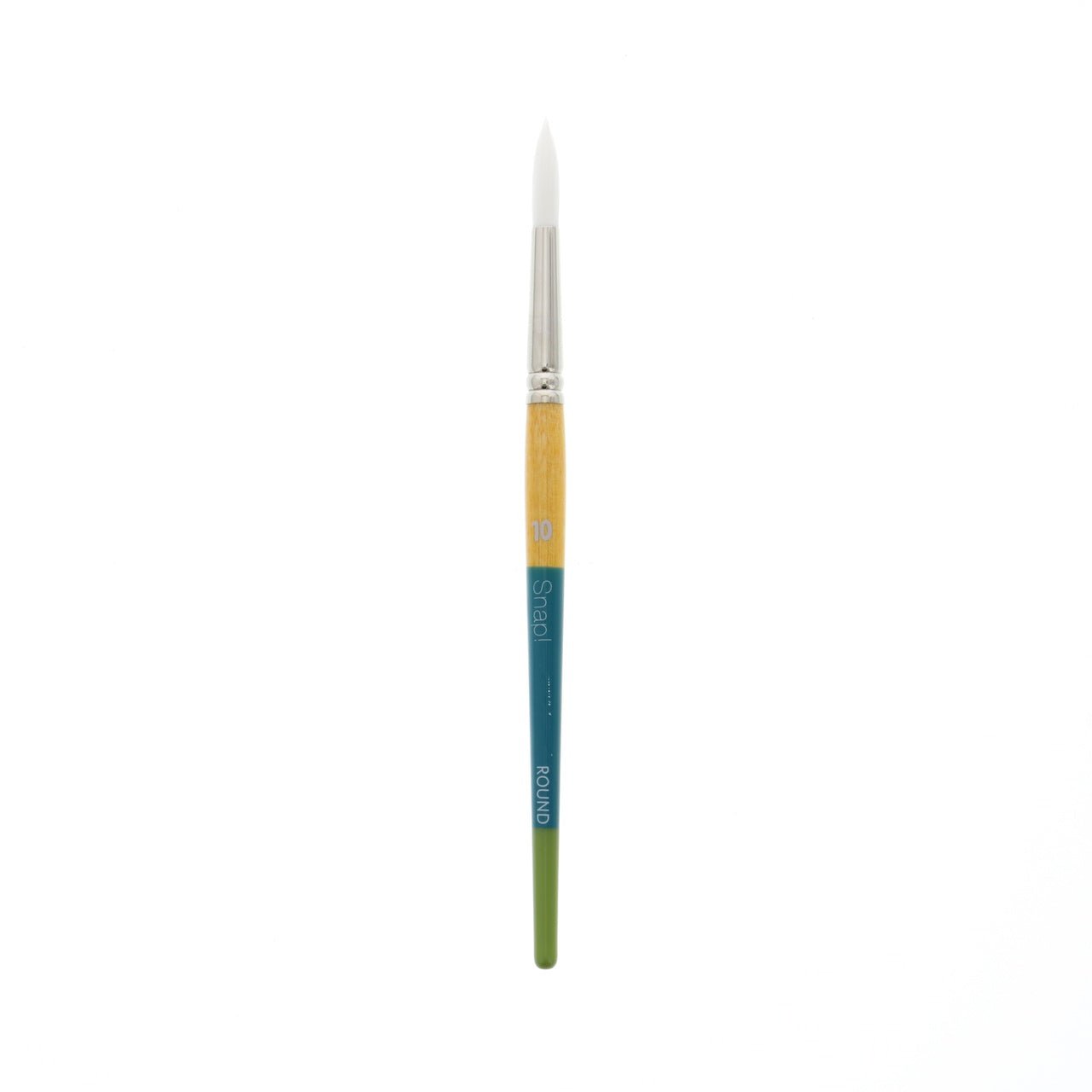 Princeton Snap White Taklon Short Handled Round 10 - merriartist.com