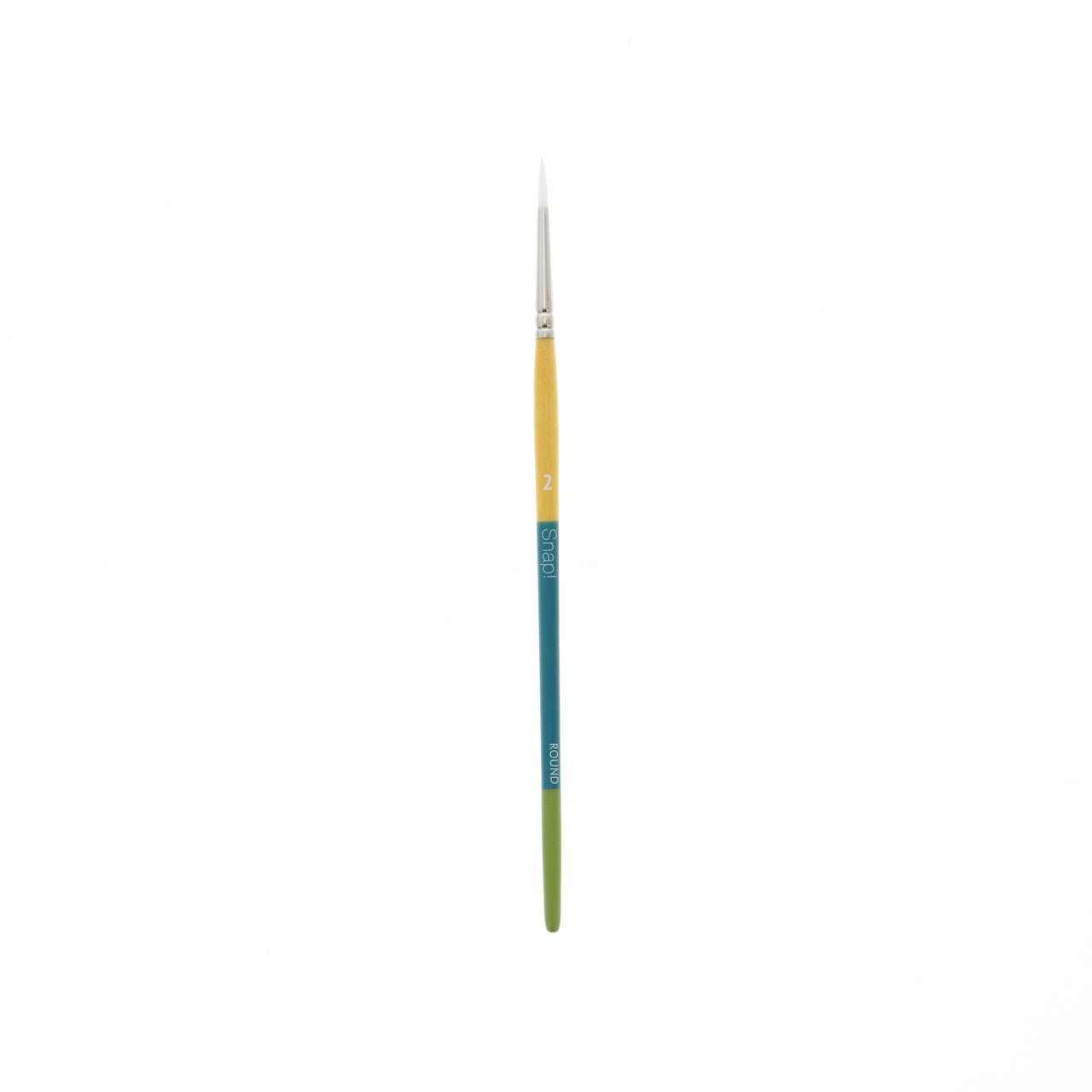 Princeton Snap White Taklon Short Handled Round 2 - merriartist.com