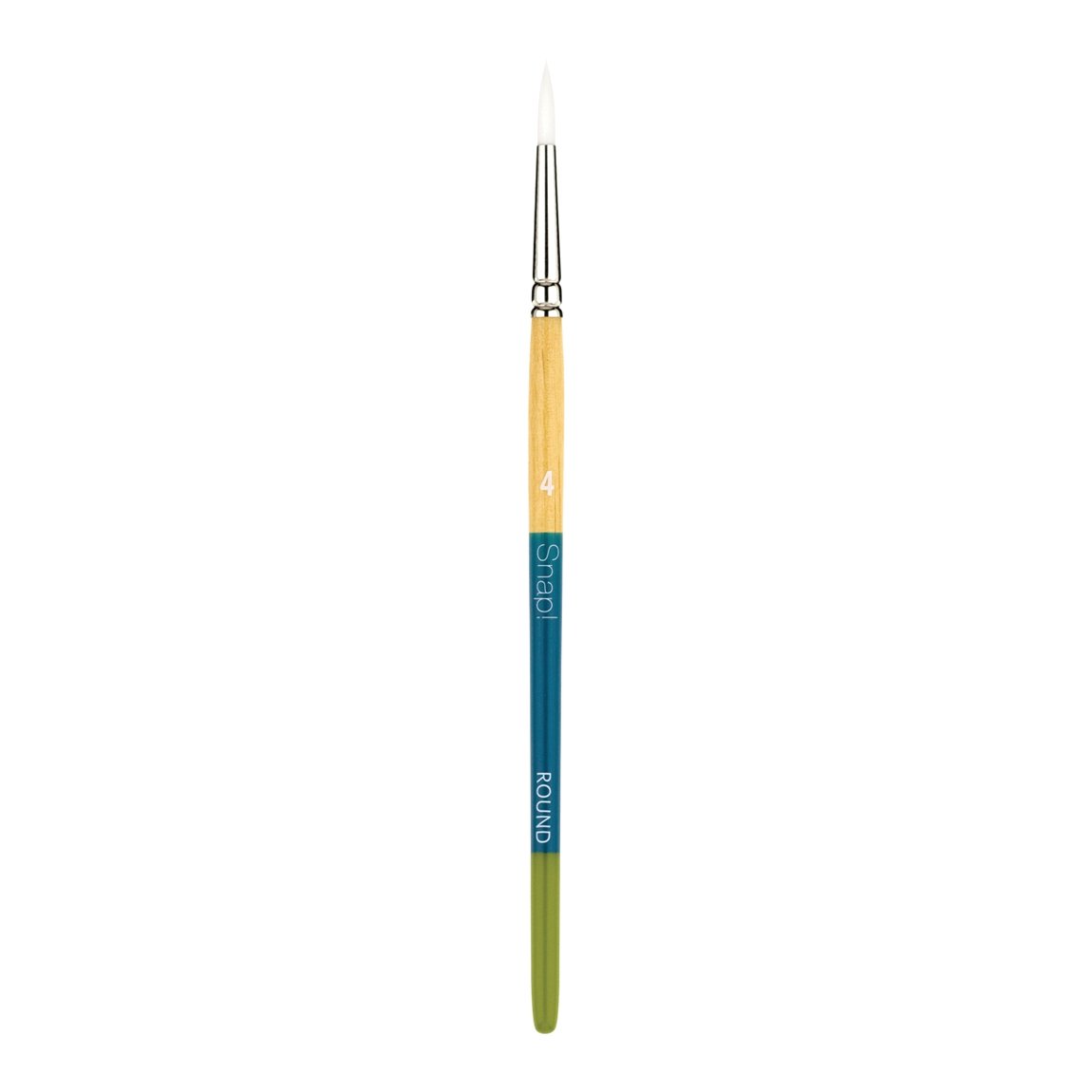 Princeton Snap White Taklon Short Handled Round 4 - merriartist.com