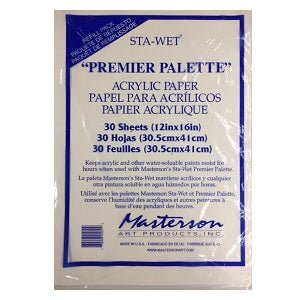Replacement Papers for Masterson #105 Sta-Wet Palette (12x16 inch) - 30 Sheets