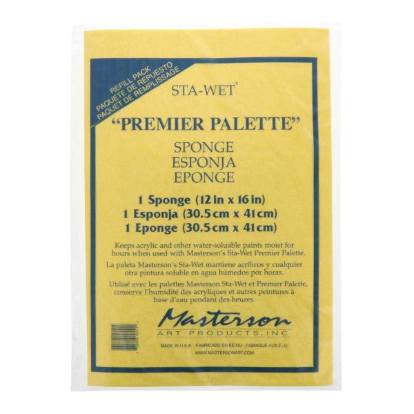 Replacement Sponge for Masterson #105 Sta-Wet Premier Palette(12x16 inch) - 1 Sponge - merriartist.com