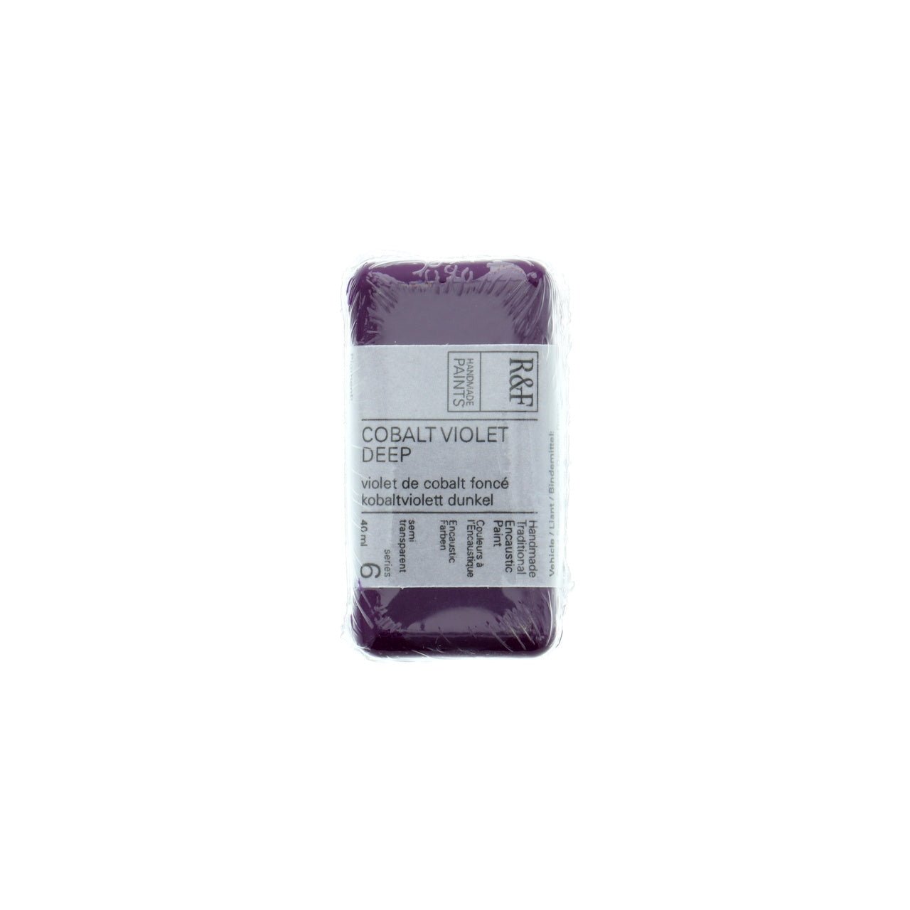 R&F Encaustic Cake - Cobalt Violet Deep 40ml - merriartist.com