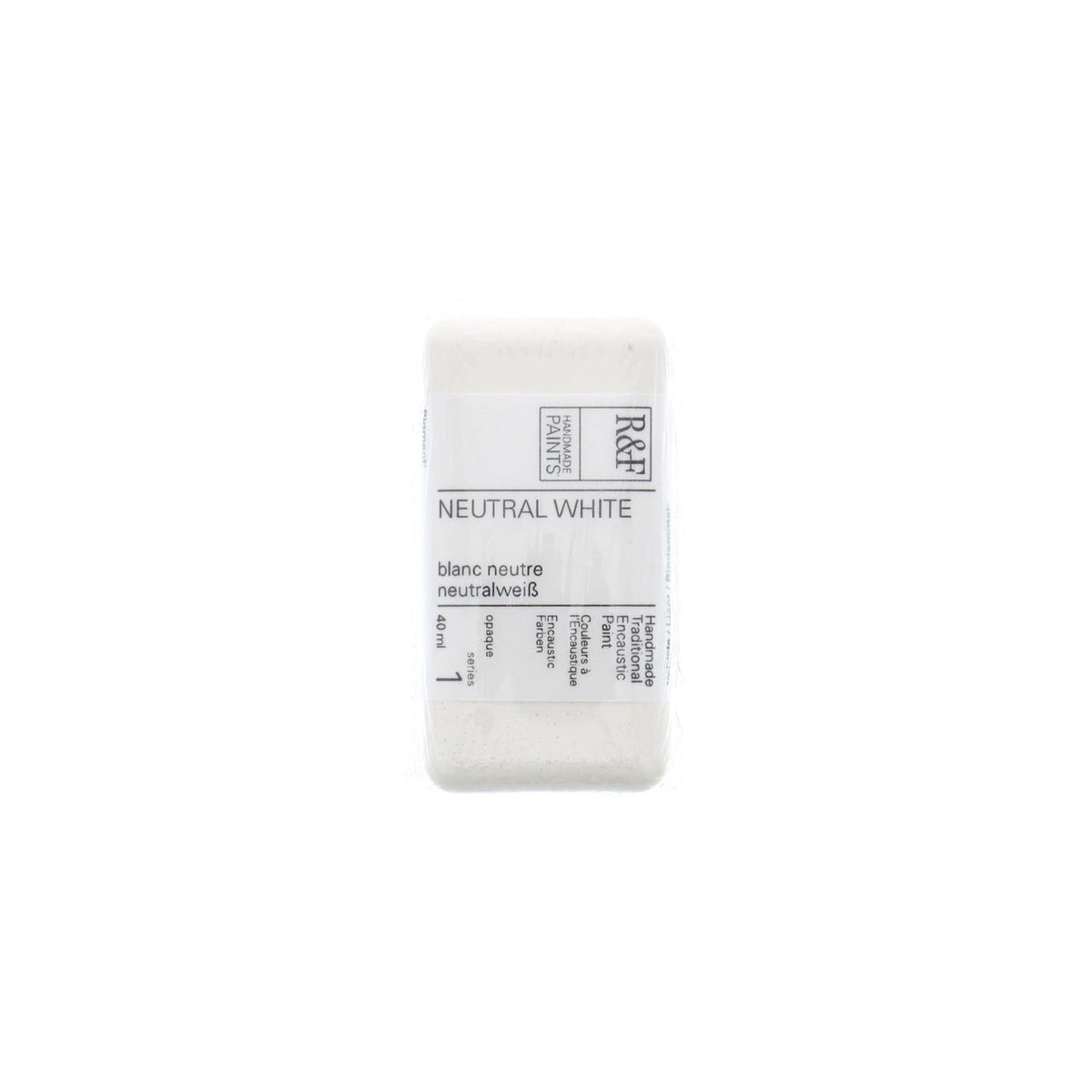 R&F Encaustic Cake - Neutral White 40ml - merriartist.com