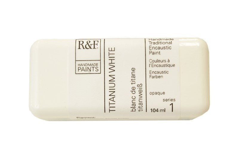 R&F Encaustic Cake - Titanium White 104ml - merriartist.com