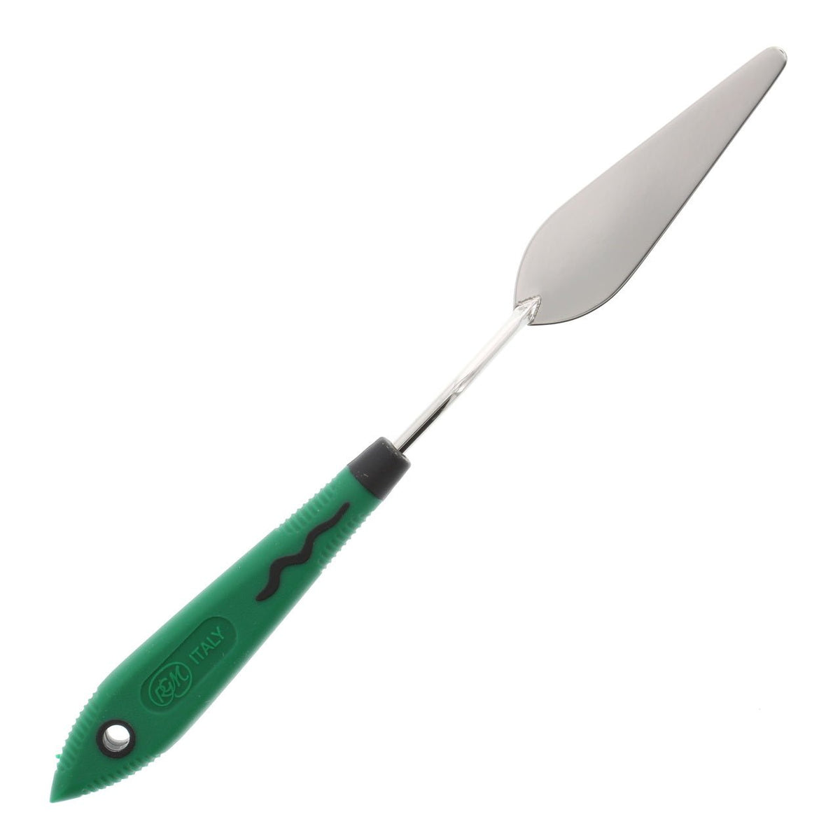 RGM Soft Grip Painting Knife #013 (Green Handle) - merriartist.com