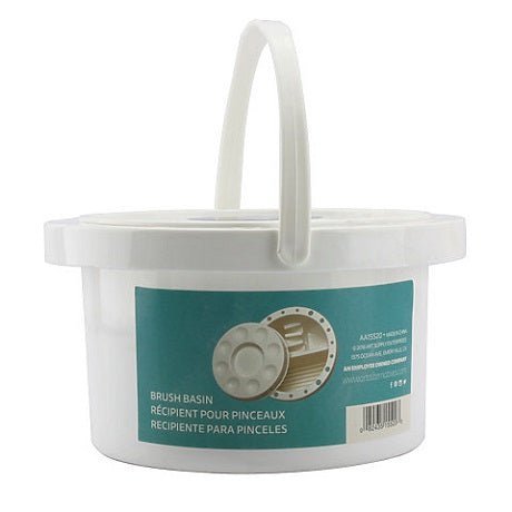 Round Brush Cleaning Basin w/lid - merriartist.com