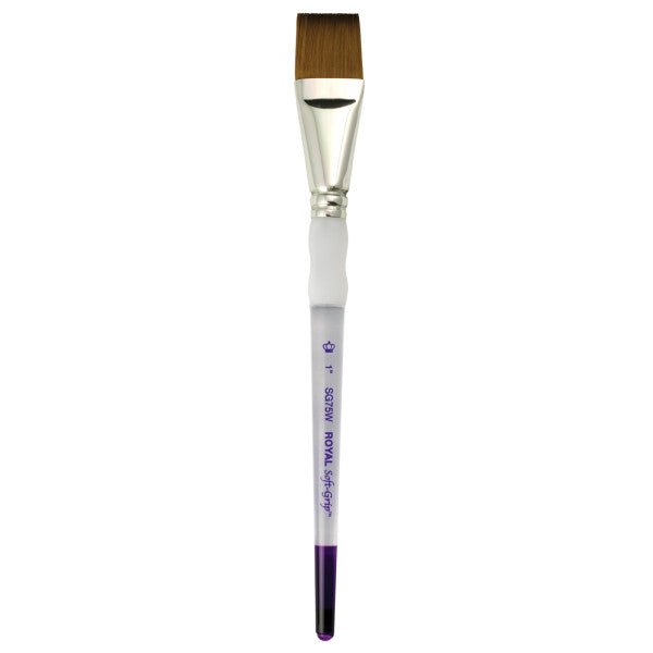 Royal Brush Soft-Grip Synthetic Sable Brush, Wash, 1" - The Merri Artist - merriartist.com