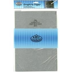 Royal Langnickel Graphite Paper - Grey - 9x13 inch - 20 Sheets - merriartist.com