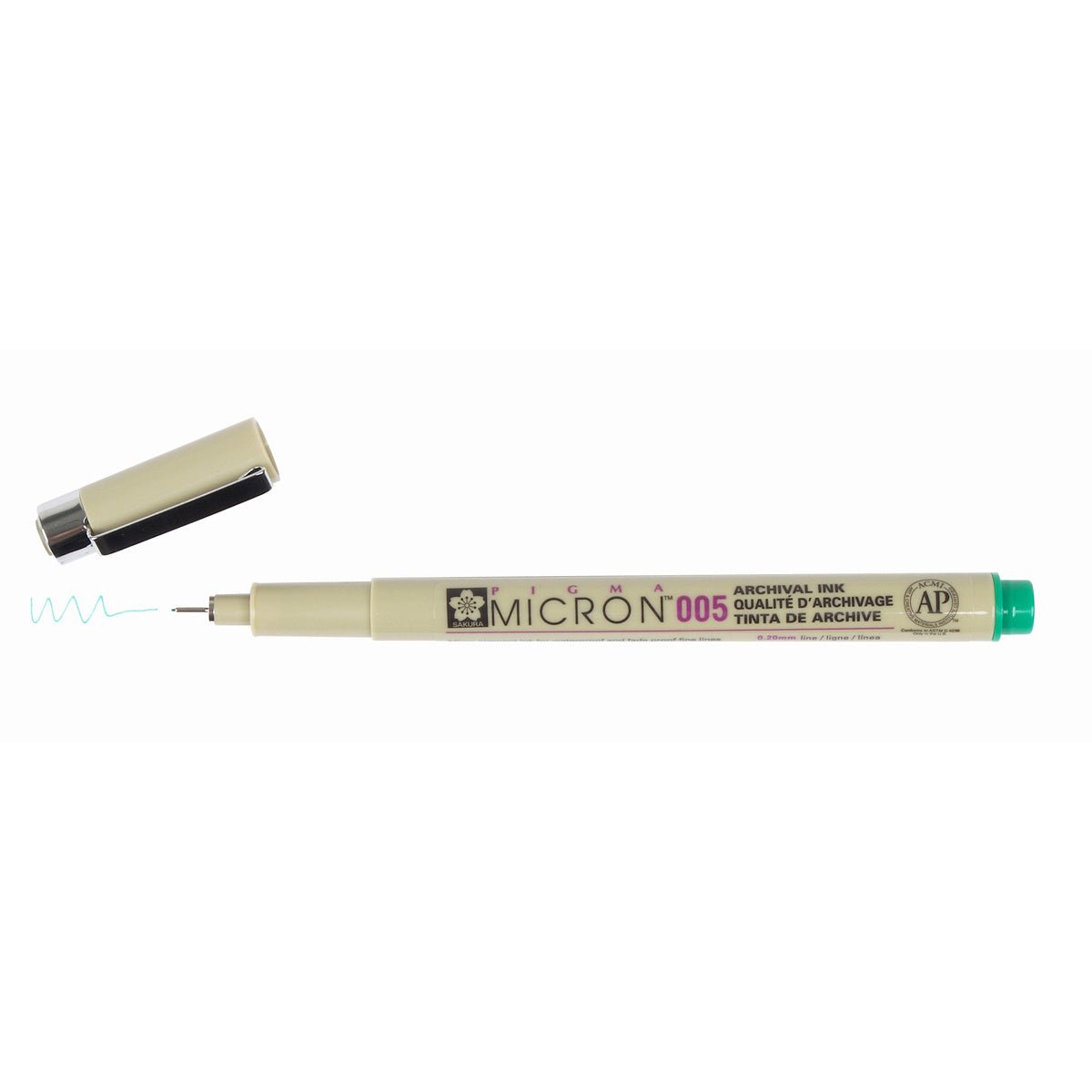 Sakura - Pigma Micron Pen - .20mm - Green - 005