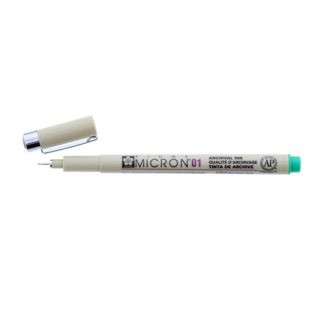 Sakura Pigma Micron Pen 01 (.25mm) Green - merriartist.com