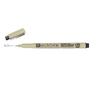 Sakura Pigma Micron Pen 02 (.30mm) Black - merriartist.com