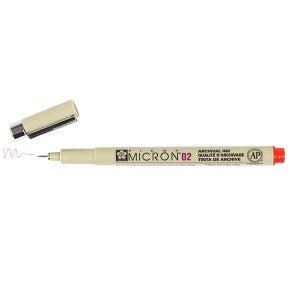 Sakura Pigma Micron Pen 02 (.30mm) Red - merriartist.com