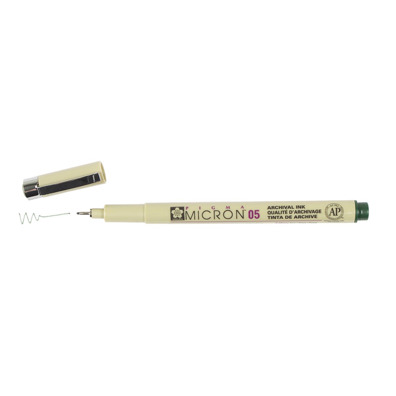 Hunter Green - Pigma Micron Pen 05 .45mm - Sakura