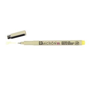 Pigma Micron Pen 05 Yellow – .45mm –