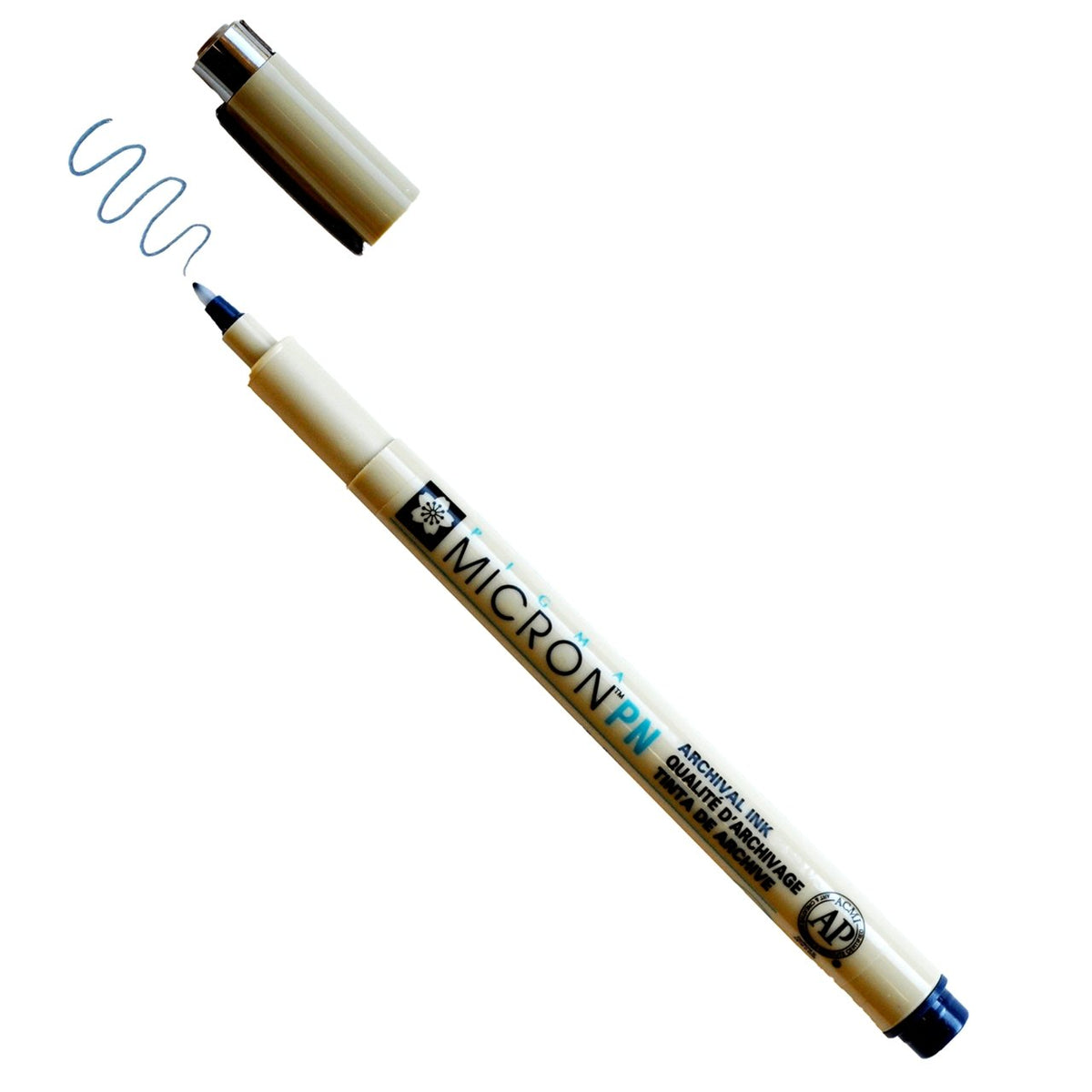 Sakura Pigma Micron PN Plastic Nib Pen Blue Black - merriartist.com