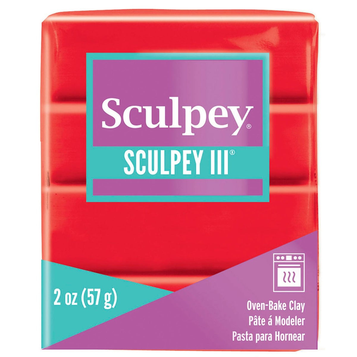 Sculpey III 2 oz - Red Hot Red - merriartist.com