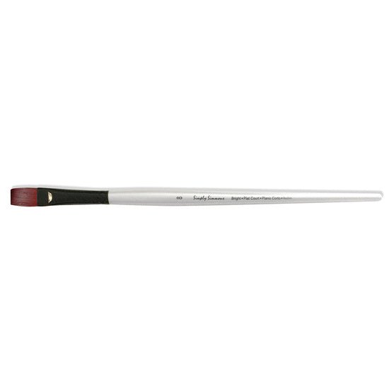 Simply Simmons Extra-Firm Synthetic Long Handle Bright 8 - merriartist.com