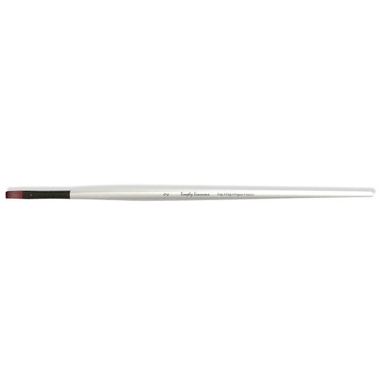 Simply Simmons Extra-Firm Synthetic Long Handle Flat 2 - merriartist.com
