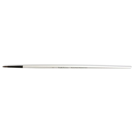 Simply Simmons Extra-Firm Synthetic Long Handle Round 1 - merriartist.com