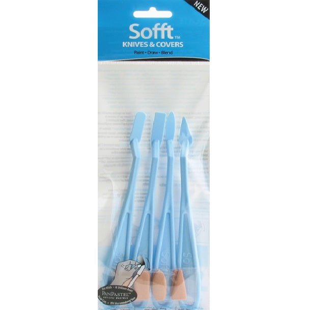 Sofft Tools 4-Pack Assorted Knives with 8 Covers - merriartist.com