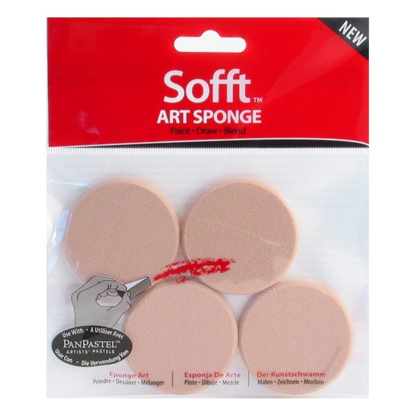 Sofft Tools Art Sponges Round Sponge 4 pack - merriartist.com