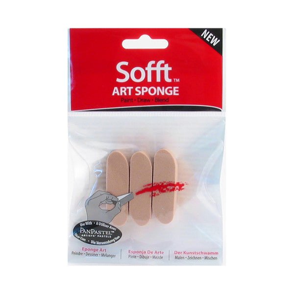 Sofft Tools Art Sponges Rounded Sponge Bar 3 pack - merriartist.com