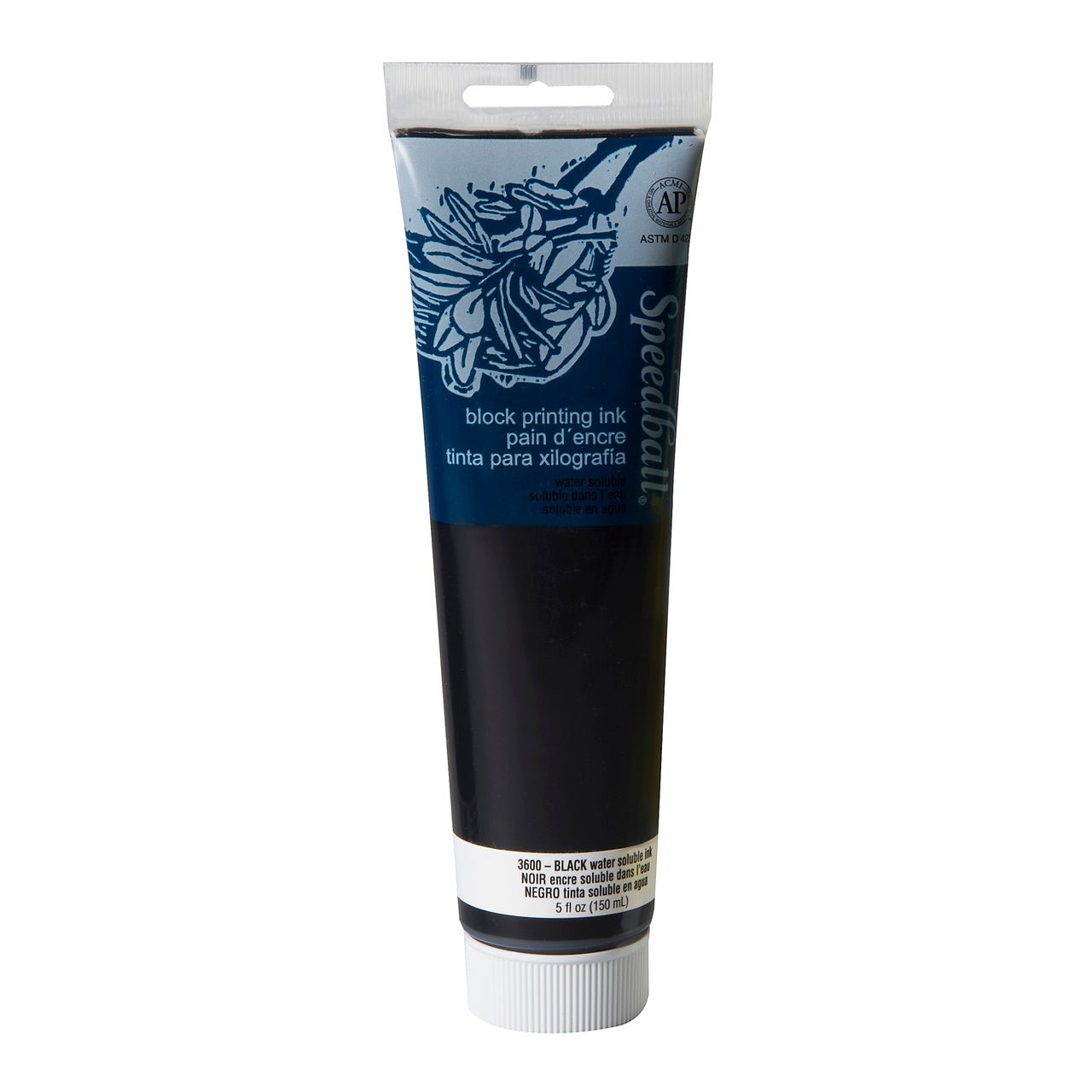 Speedball Block Printing Ink - Water Based 5 fl oz (147CC) Black - merriartist.com