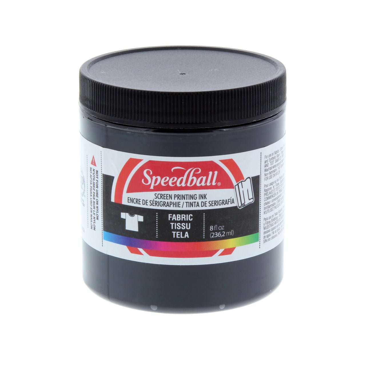 Speedball Fabric Screen Printing Ink - 8 oz Black - merriartist.com
