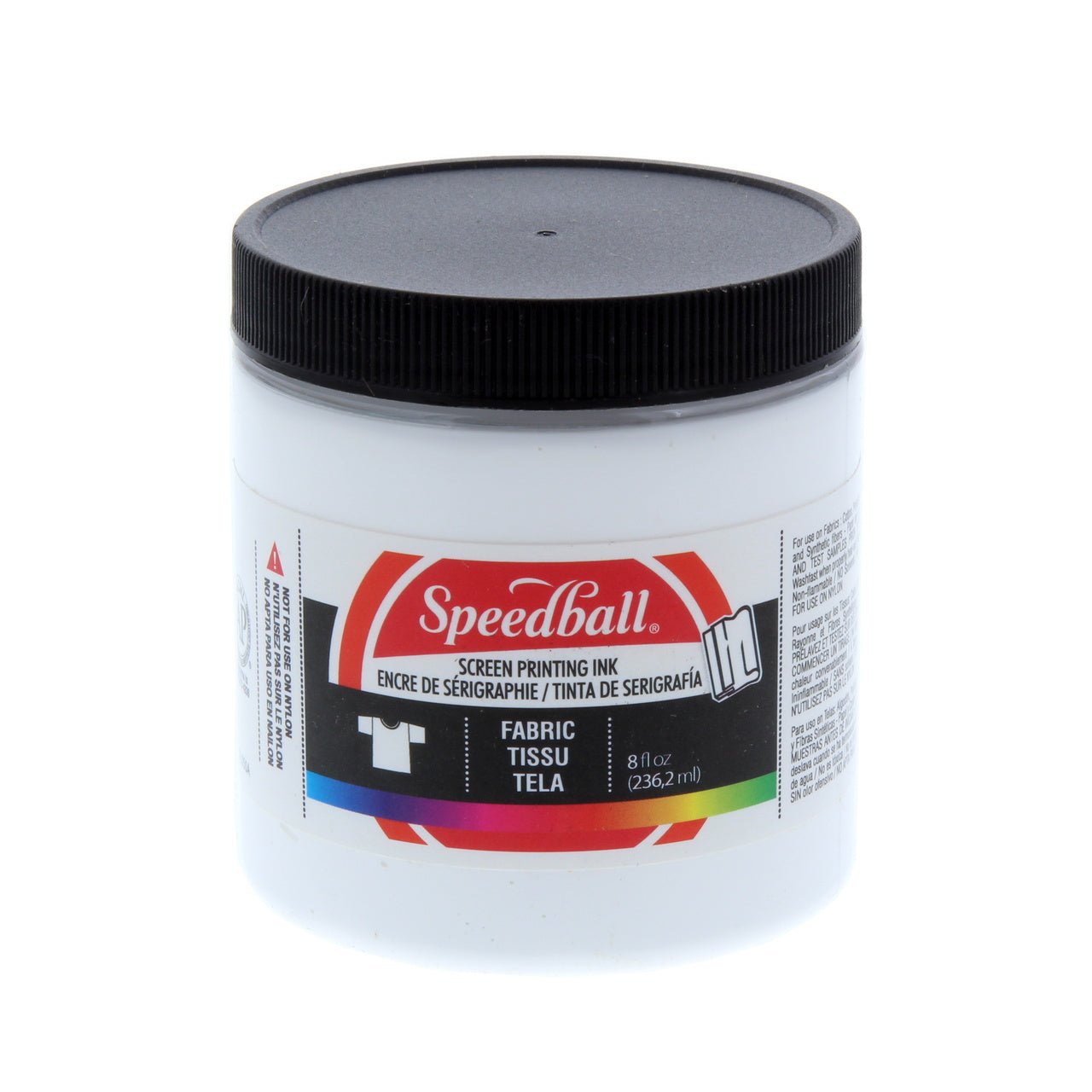 Speedball Fabric Screen Printing Ink - 8 oz White - merriartist.com
