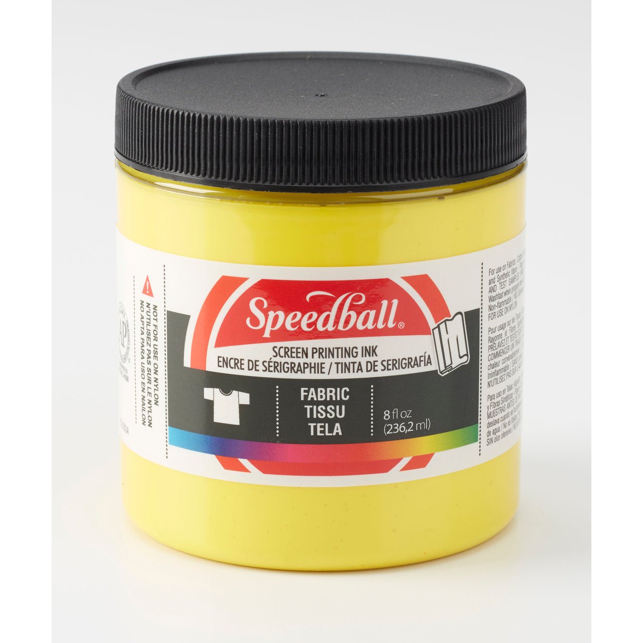 Speedball Fabric Screen Printing Ink - 8 oz Yellow - merriartist.com