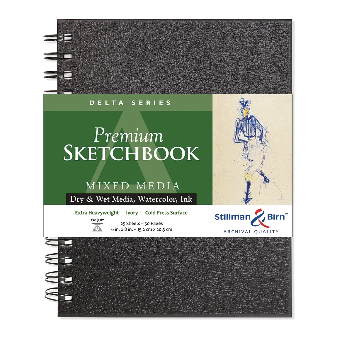 Stillman & Birn Delta Wirebound Sketchbook 6x8 inch - merriartist.com