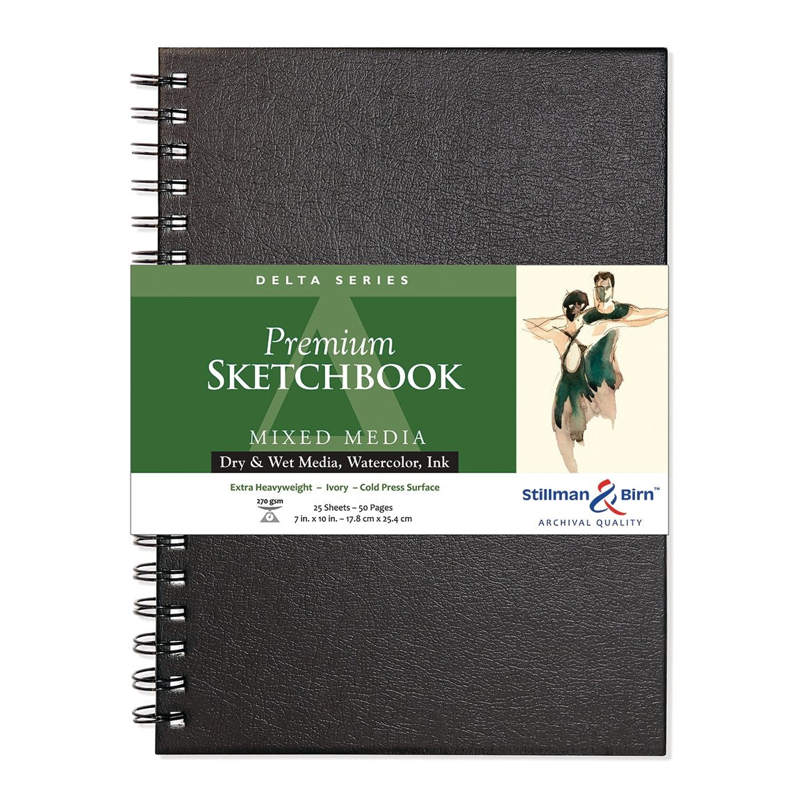Stillman & Birn Delta Wirebound Sketchbook 7x10 inch - merriartist.com