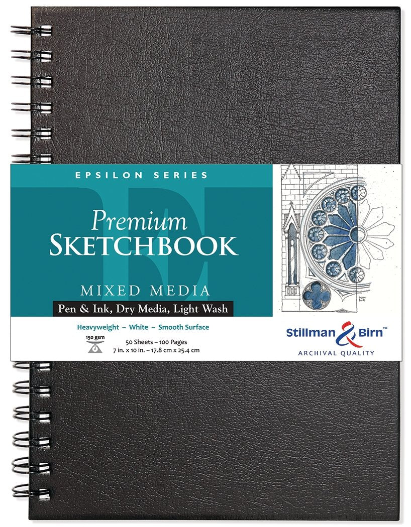 Stillman & Birn Epsilon Wirebound Sketchbook 7x10 inch - merriartist.com