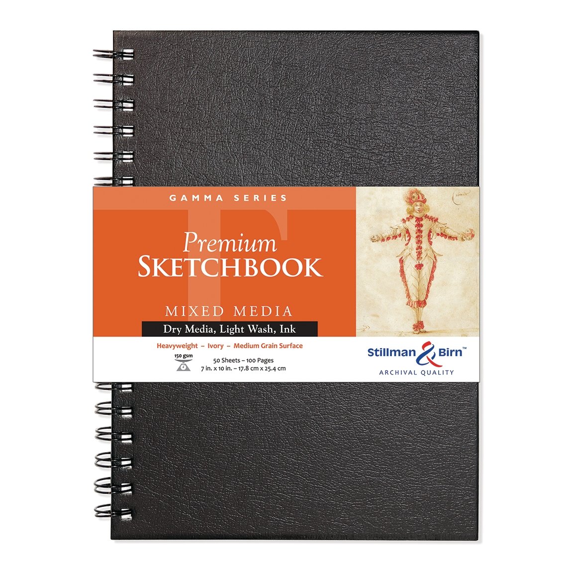 Stillman & Birn Gamma Wirebound Sketchbook 7 x 10 inch - merriartist.com