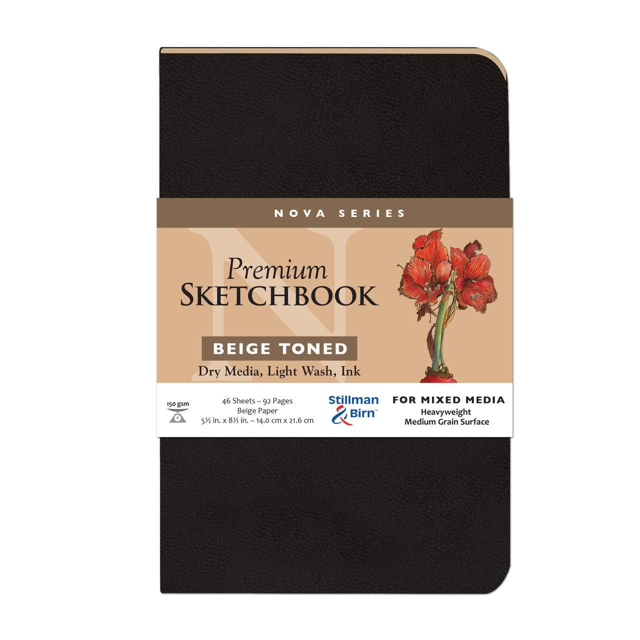 Stillman & Birn Nova Series Soft-Cover Sketch Book - Beige Paper 5.5x8.5 - merriartist.com