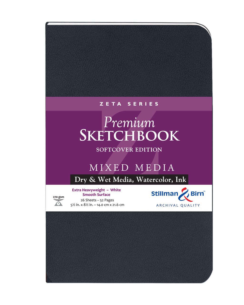 Stillman & Birn Zeta Softcover Sketchbook Portrait 5.5x8.5 inch - merriartist.com