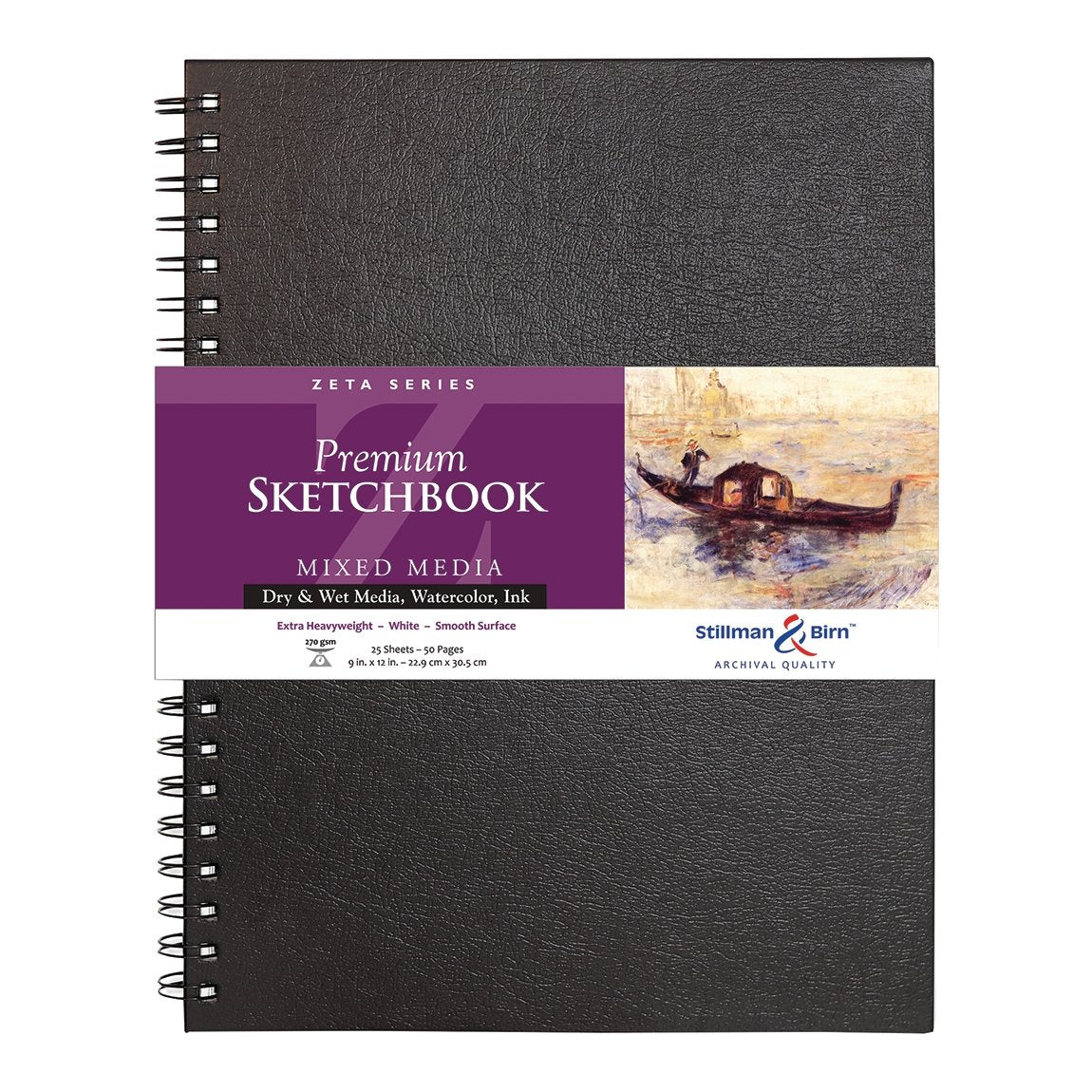 Stillman & Birn Zeta Wirebound Sketchbook 9x12 inch - merriartist.com