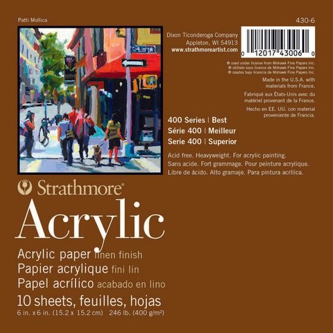 Strathmore Acrylic Paper Pad, 400 Series, 6" x 6" - merriartist.com