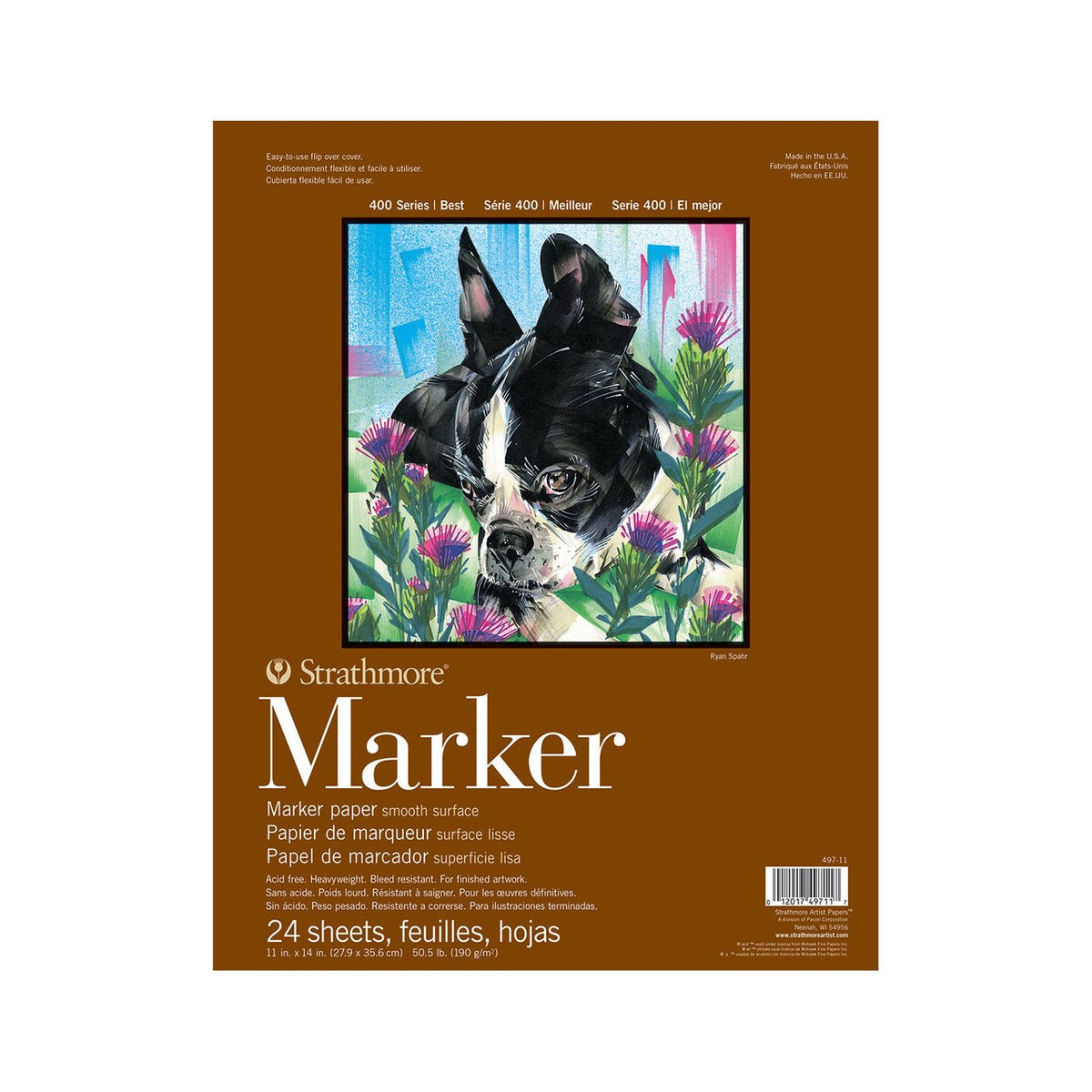 Strathmore Series 400 Marker Paper, 24 sheet pad 11x14 - merriartist.com