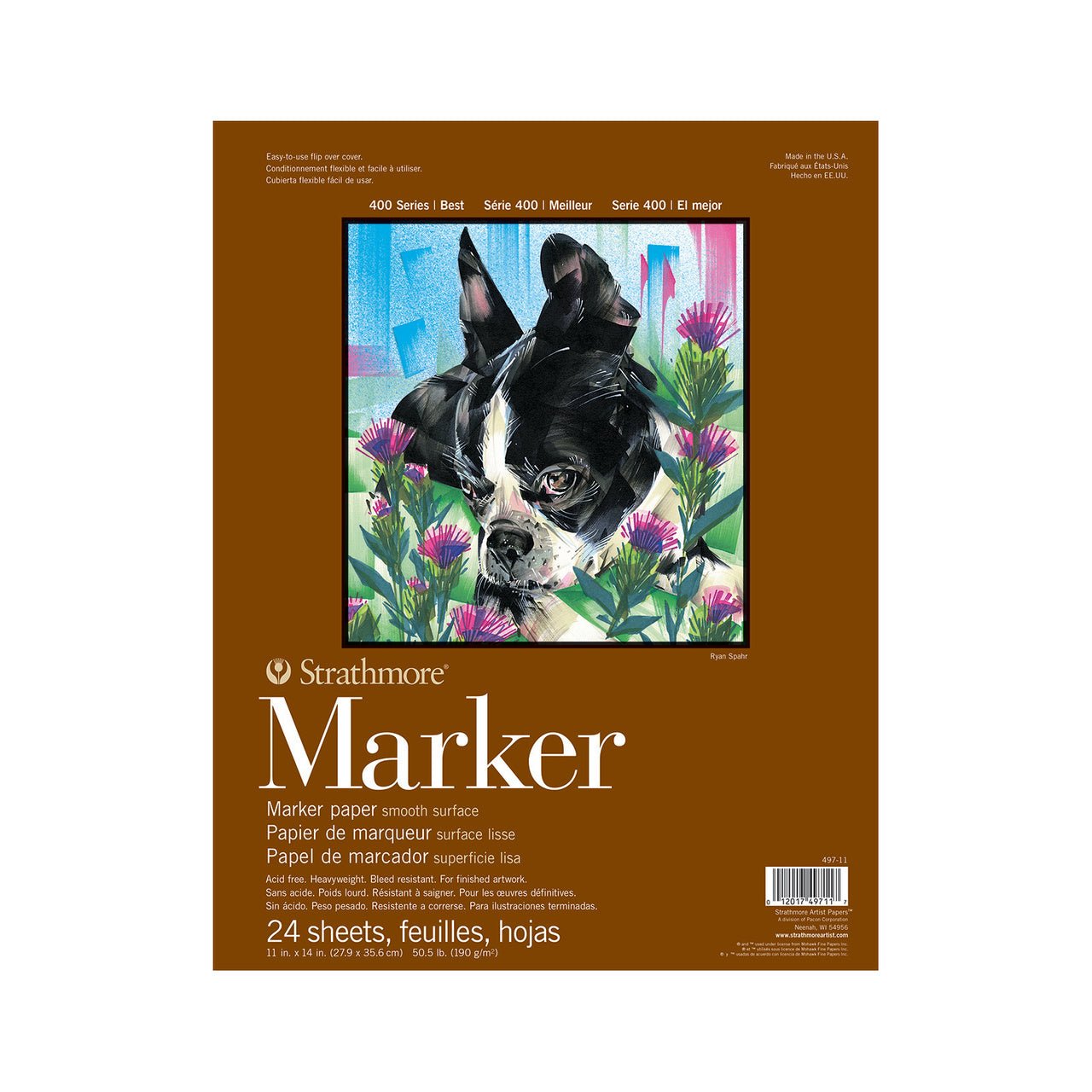 Strathmore Series 400 Marker Paper, 24 sheet pad 11x14 - merriartist.com