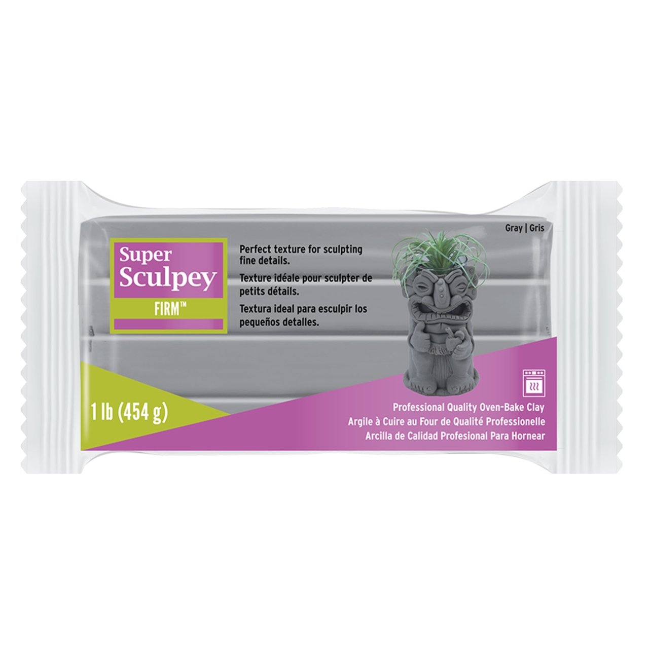 Super Sculpey Firm (gray) 1 lb. - merriartist.com