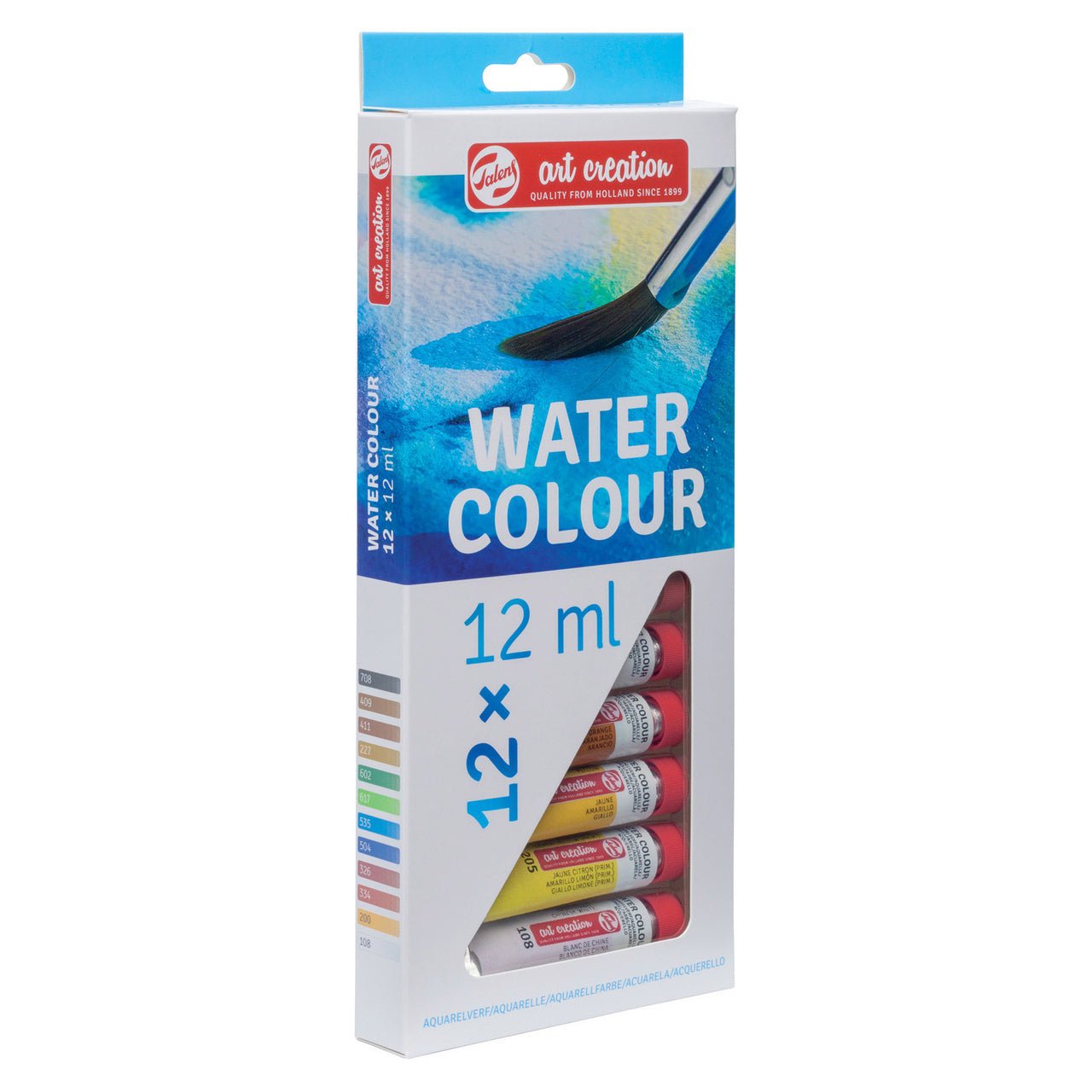 Talens Art Creation Watercolor Set - 12 ml Tubes - 12 Colors - merriartist.com