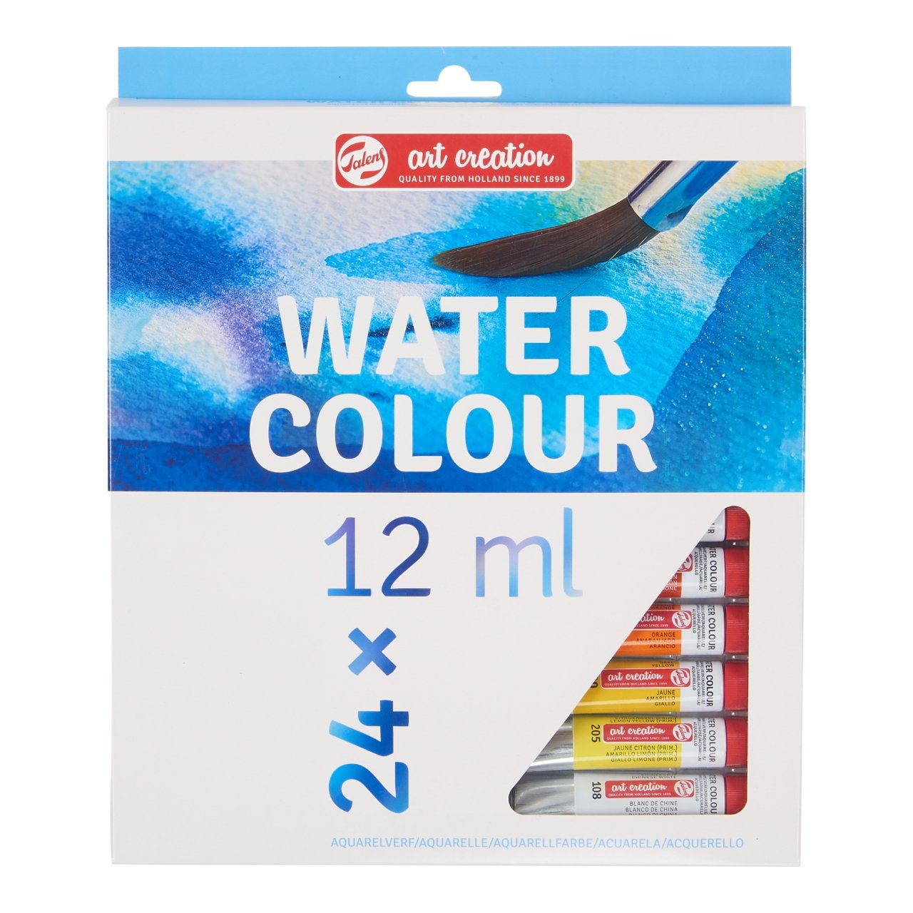 Talens Art Creation Watercolor Set - 12 ml Tubes - 24 Colors - merriartist.com